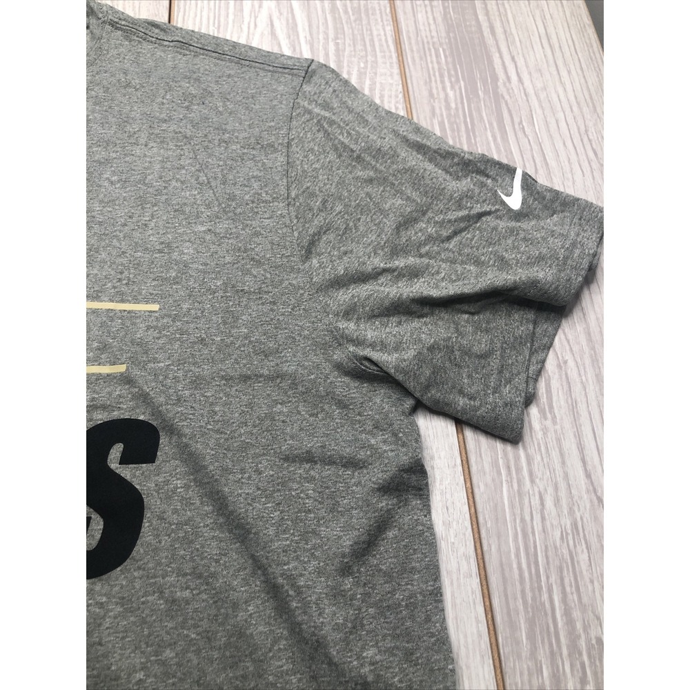 New Nike New Orleans Saints Mens Football Short Sleeve Shirt Size Medium Gray - Picture 4 of 5